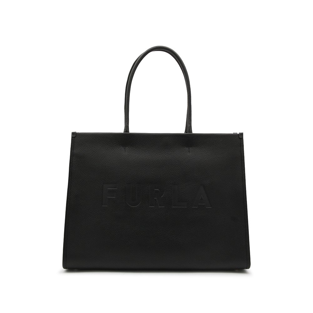 香港直邮FURLA芙拉女士 BLACK LETHER OPPORTUNITY TOTE BAG托-图0