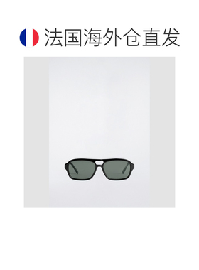 自营欧洲直邮COS 男士黑色矩形飞行员太阳镜