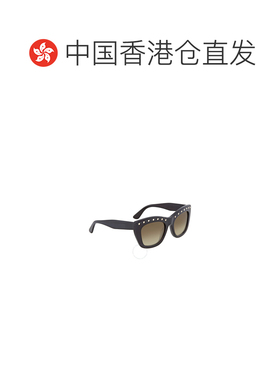 香港直邮VALENTINO 女士眼镜 V716S001 AW2025 黑色 徽标太阳镜