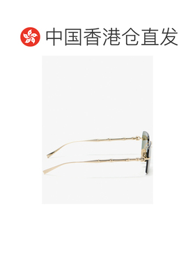 1h可退 香港直邮Gucci 古驰 女士 绿色金属眼镜 859556I3330