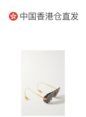 香港直邮Bottega Veneta 葆蝶家 女士 棕色 Drop 飞行员太阳镜 BV