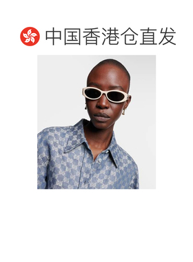 1h可退 香港直邮Gucci 古驰 女士 GG 椭圆形太阳眼镜 000919配饰