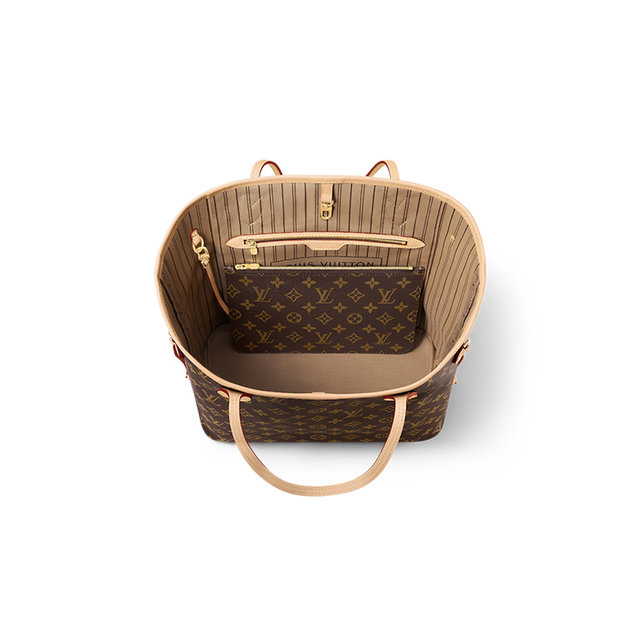 European direct mail LV/Louis Vuitton NEVERFULL old flower printed hand-held tote bag mother bag spring new style