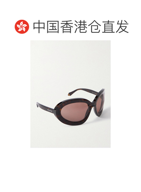 香港直邮alaia 女士 圆框龟甲色醋纤太阳眼镜 AA0101S002