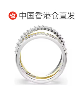 自营 Swarovski施华洛世奇 Hyperbola 圈爪镶合成戒指