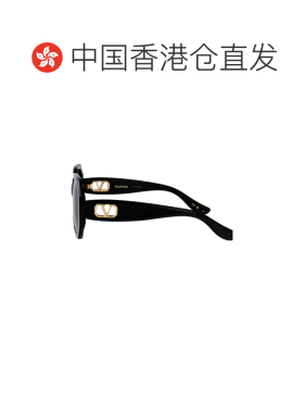 香港直邮valentino 华伦天奴 女士 全黑灰色醋纤太阳眼镜 VG0003S