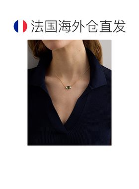 自营欧洲直邮Ralph Lauren拉夫劳伦 女士金色/绿色镀金宝石吊坠项