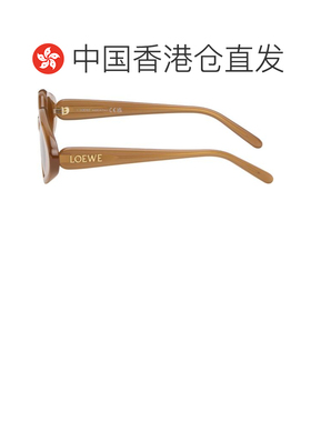 1h可退 香港直邮LOEWE 罗意威 男士 棕色 Slim 太阳镜 LW40185I50