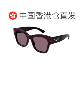 香港直邮Gucci 古驰 女士 几何框太阳镜 GG1789S black黑色 舒适