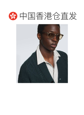 1h可退 香港直邮zegna 杰尼亚 男士 圆形太阳眼镜 brown棕色 舒适