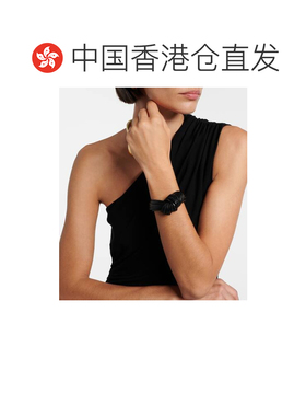 1h可退 香港直邮Bottega Veneta 葆蝶家 女士 皮革手链 black黑色