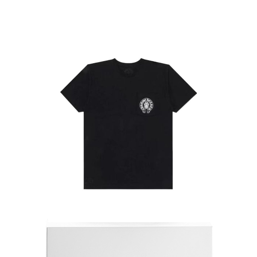 香港直邮Chrome Hearts logo圆领T恤 CHROMEHEARTS99BLACK - 图3