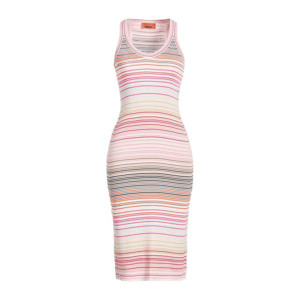 1h可退 香港直邮MISSONI 米索尼 女士 中长连衣裙 pink粉色 舒适,淘宝优惠券,粉丝福利购,淘宝优惠卷