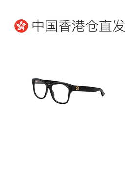 1h可退 香港直邮GUCCI 女士眼镜 GG1340O001 SS2026 黑色 徽标平