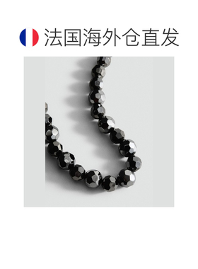 自营欧洲直邮Mango芒果 女士黑色几何球体项链