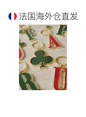 自营欧洲直邮Sezane 儿童红色珐琅钥匙扣饰品