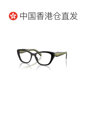 香港直邮PRADA 女士眼镜 PR19WV03K1O1 SS2026 黑色 全框眼镜