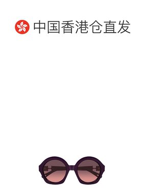 1h可退 香港直邮Chloe 蔻依 女士 圆框太阳镜 CH0302S red红色 舒