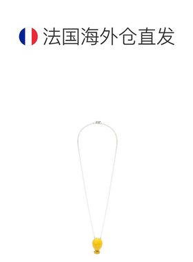 1h可退 欧洲直邮LOEWE/罗意威 男女同款黄色珐琅饰面气球银链挂坠