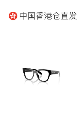 香港直邮PRADA 女士眼镜 PRC06V16K1O1 AW2025 黑色 全框平光镜