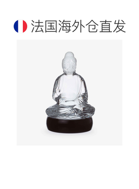 欧洲直邮Baccarat巴卡拉 Buddha透明水晶佛像摆件