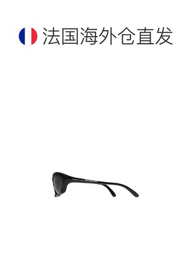 自营欧洲直邮Balenciaga巴黎世家 Bat男士黑色聚酰胺矩形太阳眼镜