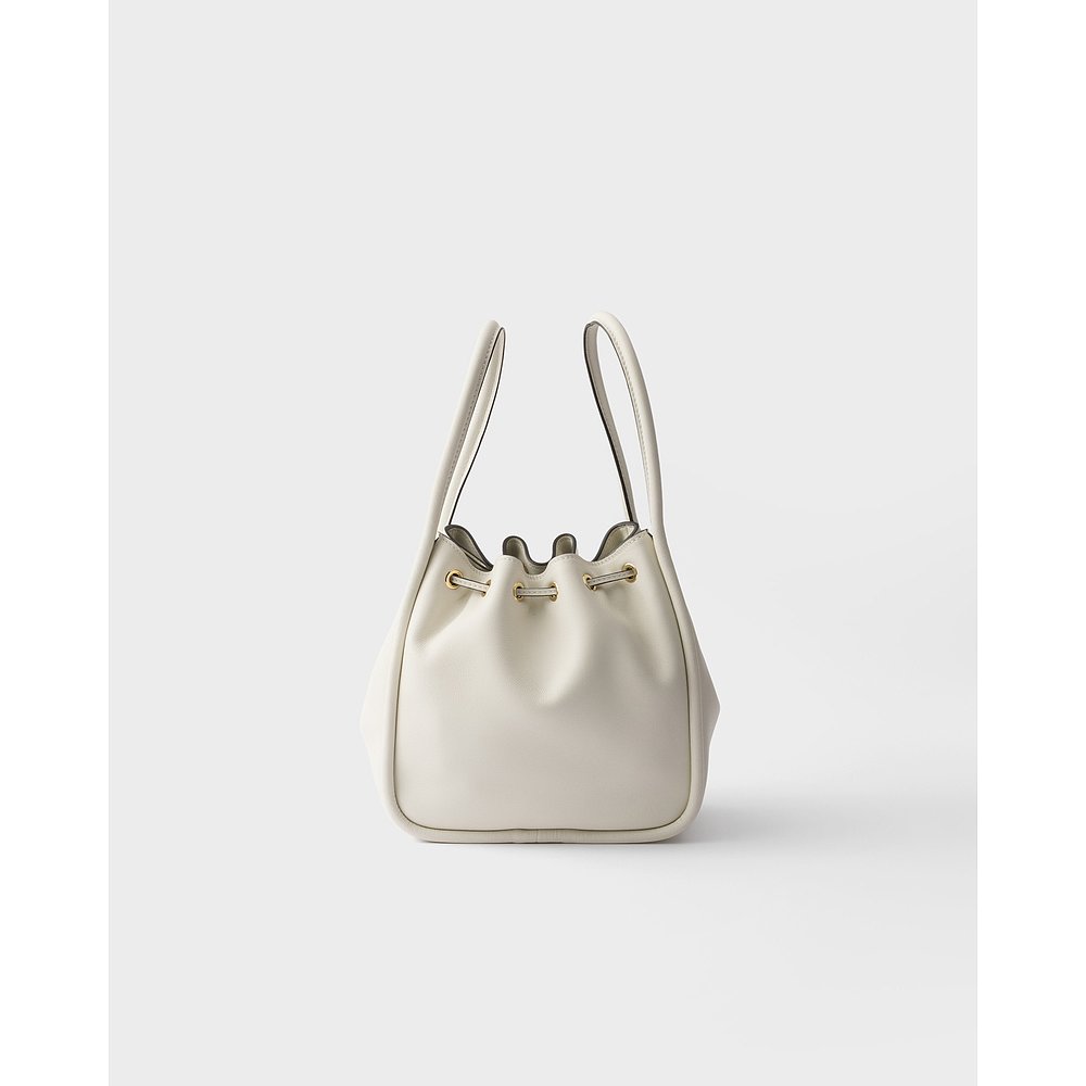 欧洲直邮PRADA (2025新品) Prada Darling 迷你皮革水桶包单肩包 - 图2