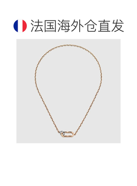 自营欧洲直邮Gucci古驰Link to Love系列女士18k玫瑰金链条项链