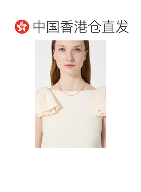 香港直邮VALENTINO 女士项链 WJ0X82METL01 CO 金色 徽标项链