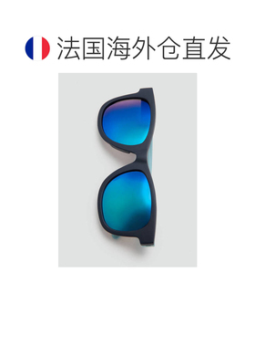 自营欧洲直邮MANGO 男孩水绿色方形偏光太阳镜