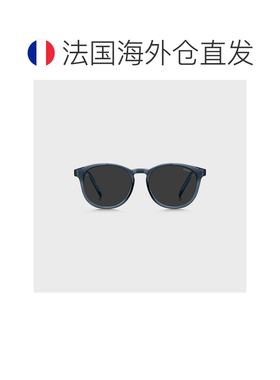 自营欧洲直邮HUGO BOSS雨果HUGO RED带橡胶边的蓝色醋酸纤维太阳