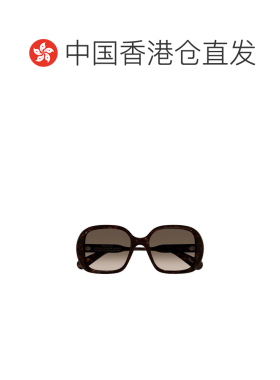 1h可退 香港直邮Chloe 蔻依 女士 几何框太阳镜 CH0222S black黑