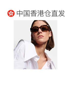香港直邮Fendi 芬迪 女士 FF 钻石矩形太阳眼镜 brown棕色 舒适时