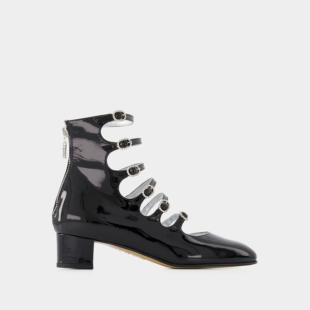 欧洲直邮Xena Pumps- Carel- Patent Leather- Black-图2