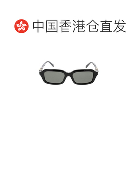 1h可退 香港直邮Gucci 古驰 女士 眼镜 矩形Logo细节太阳镜 GG215