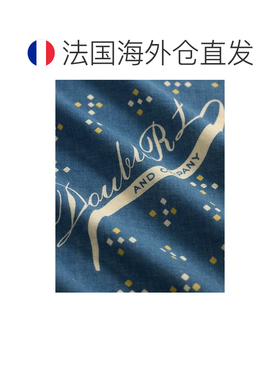 欧洲直邮RALPH LAUREN拉夫劳伦RRL徽标棉质靛蓝头巾配饰