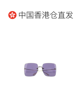 香港直邮GUCCI 女士眼镜 691338I33318040 SS2022 紫色 Gold meta