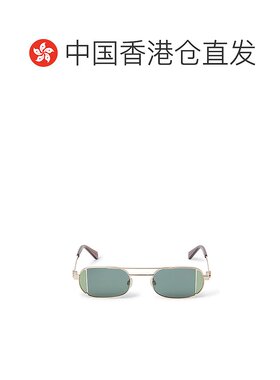 1h可退 香港直邮Off-white 男士 灰白色橢圓形鏡框太陽眼鏡 OERI1