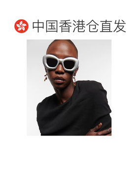 香港直邮LOEWE 罗意威 女士 Inflated 矩形太阳眼镜
