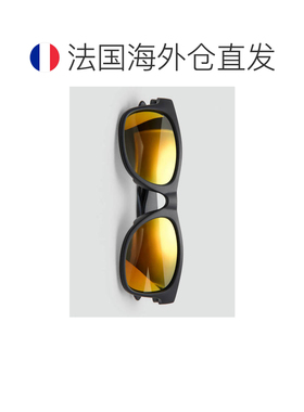 自营欧洲直邮MANGO 男士黑色聚碳酸酯方形太阳镜