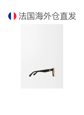 自营欧洲直邮LOEWE罗意威 Anagram女士黑色醋酸纤维猫眼迷你太阳
