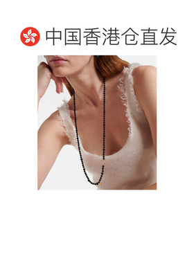 香港直邮toteme 女士 Inifinity 珠饰玛瑙项链 black黑色 舒适时