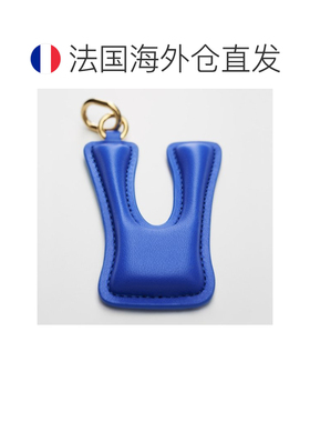 自营欧洲直邮CELINE思琳 字母V女士蓝色羊皮黄铜【付后1h可退】