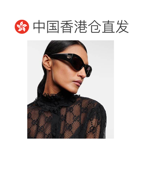 1h可退 香港直邮Gucci 古驰 女士 GG 椭圆形太阳眼镜 000919