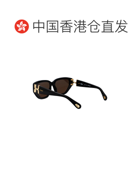 1h可退 香港直邮Chloe 蔻依 女士 几何框太阳镜 CH0235S black黑
