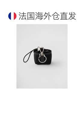 自营欧洲直邮Prada普拉达 Re-Nylon男士黑色再生聚酰胺金属三角标