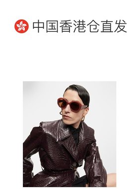 1h可退 香港直邮Celine 思琳 女士 圆形太阳眼镜 red红色 舒适时