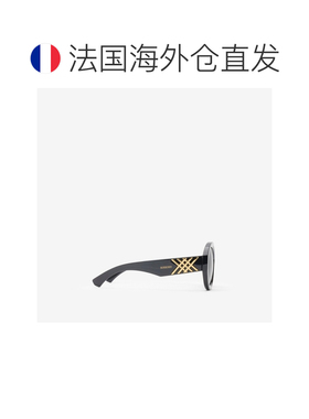 自营欧洲直邮Burberry博柏利 Heritage女士黑色聚酰胺圆形太阳镜