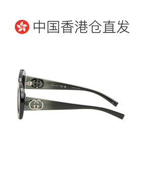 1h可退 香港直邮Gucci 古驰 女士 黑色太阳镜 GG2026S001BLACKBLA