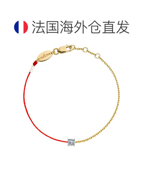 欧洲直邮Redline Royal方形钻石半绳半链手链金晨同款